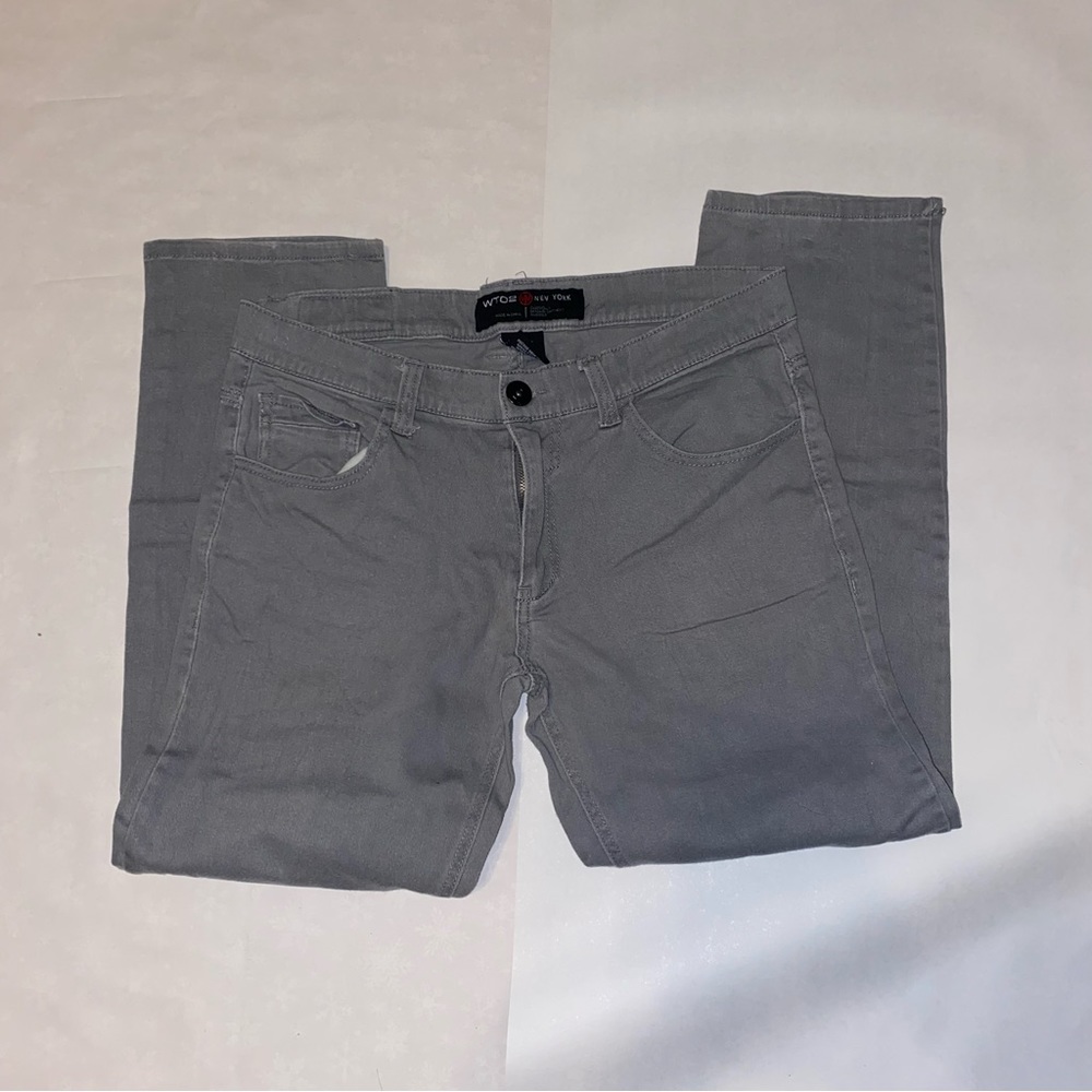 Grey Mens stretchy skinny jeans Amazon Brand